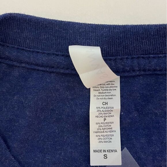 Canvas Men’s Premium Ultra Thin Molon Labe Blue Graphic T-Shirt Size Small NEW! - Picture 5 of 6